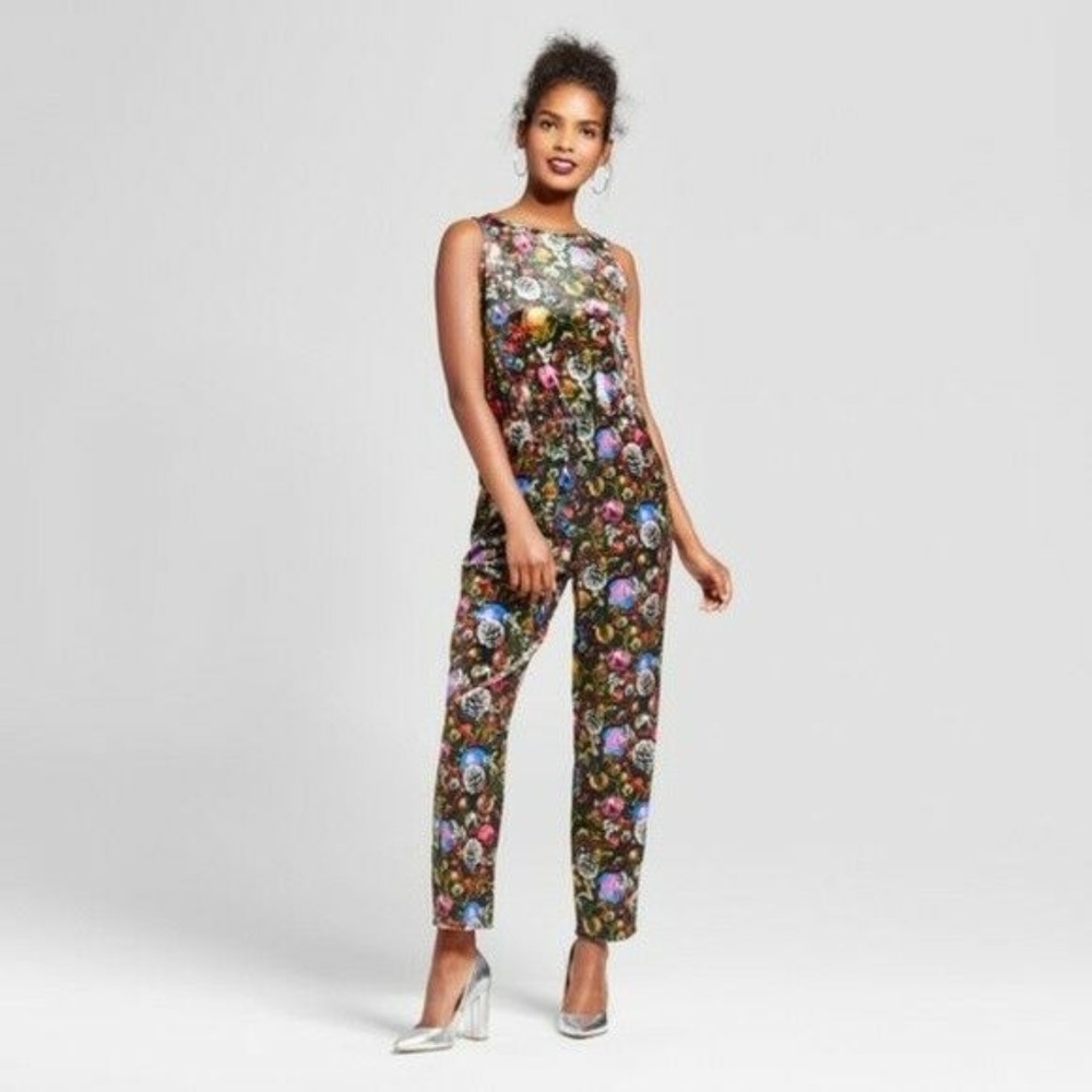 Xhilarations Christmas Romper 2X  Jumper Velvet